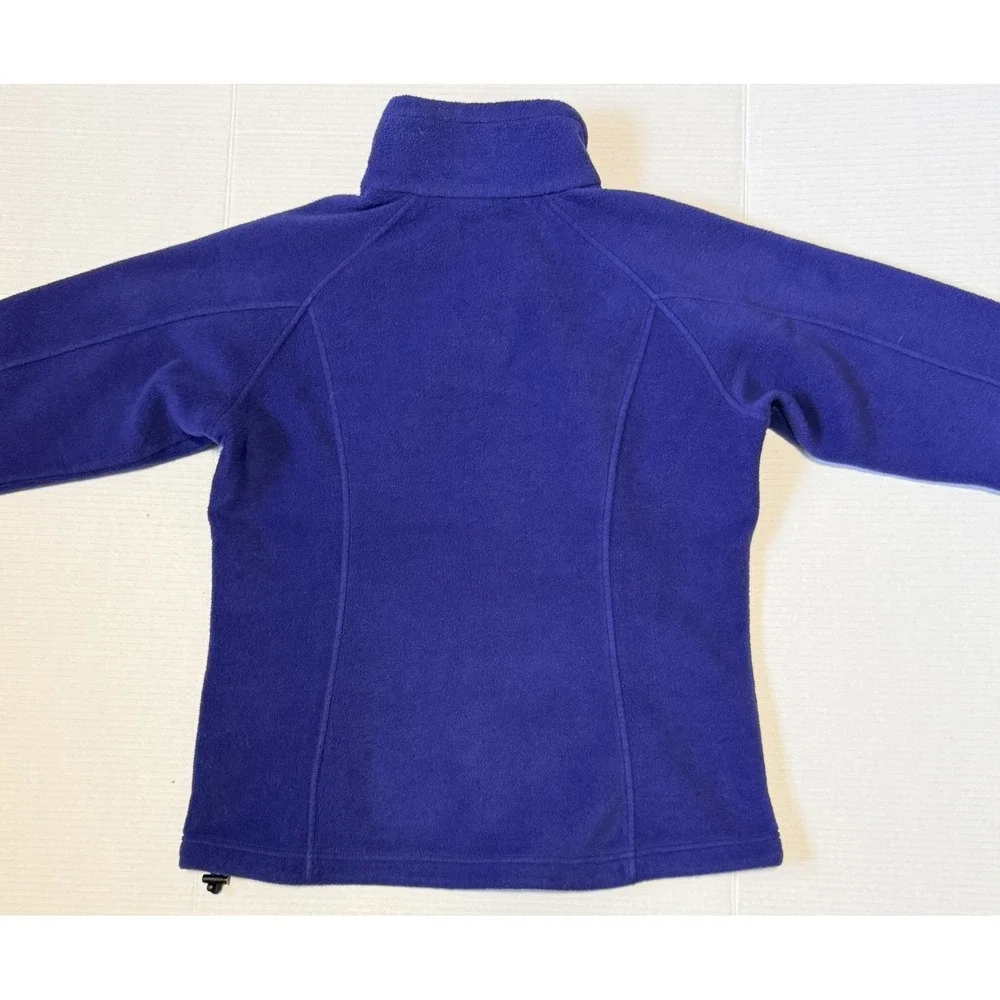 COLUMBIA - Women's Fleece Jacket - Blue Full Zip Benton Springs - Large